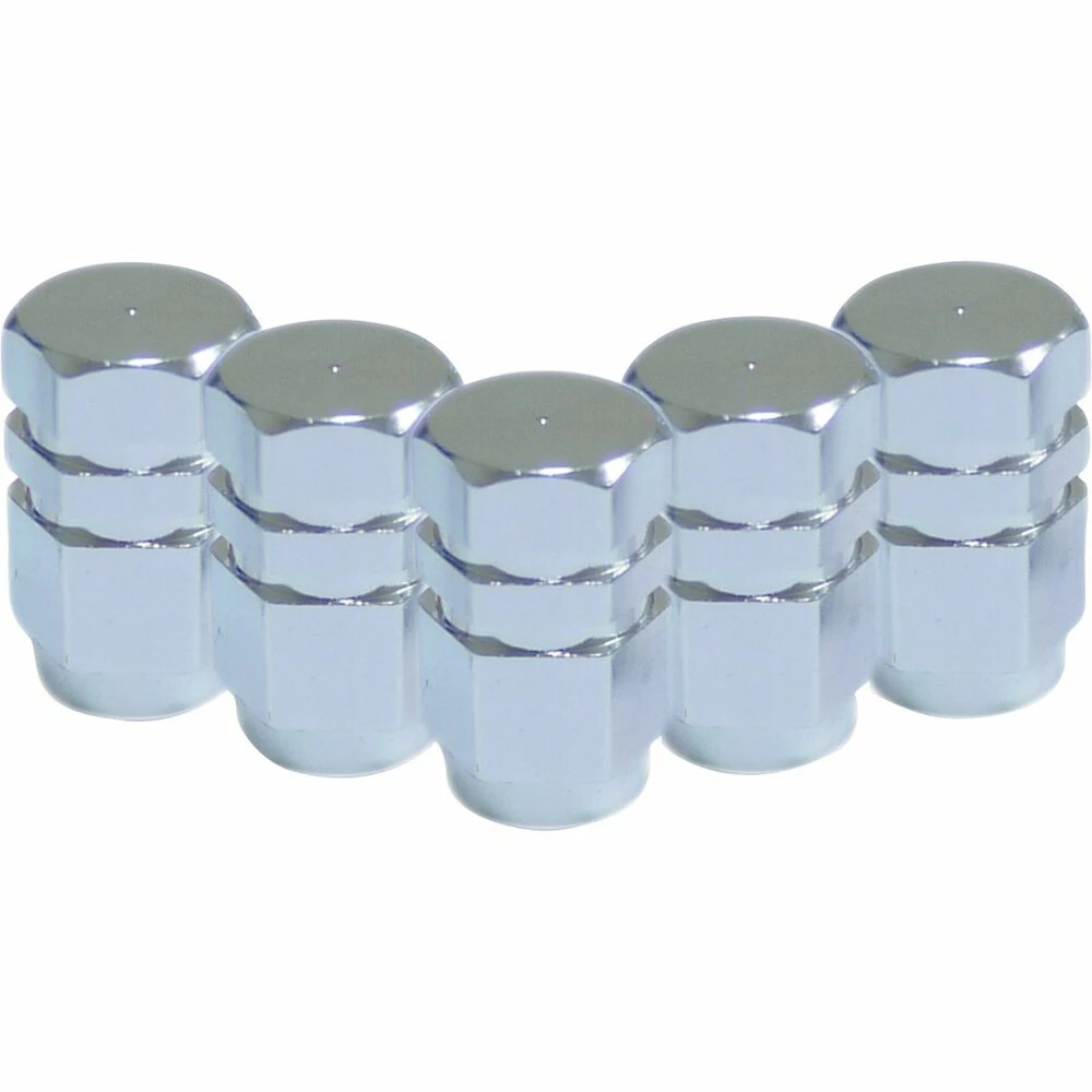 New ✔️ SCA Valve Stem Caps - Silver, 5 Pack 😀