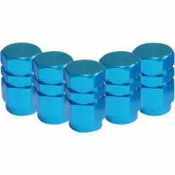Wholesale 🔥 SCA Valve Stem Caps - Blue, 5 Pack 😉