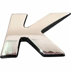 Brand new 🎉 SCA 3D Chrome Badge Letter K ⭐