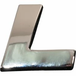 Promo 🎉 SCA 3D Chrome Badge Letter L 🧨