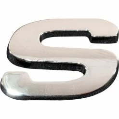 Cheapest 🥰 SCA 3D Chrome Badge Letter S 🎉