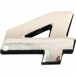 Outlet 🤩 SCA 3D Chrome Badge Number 4 😉