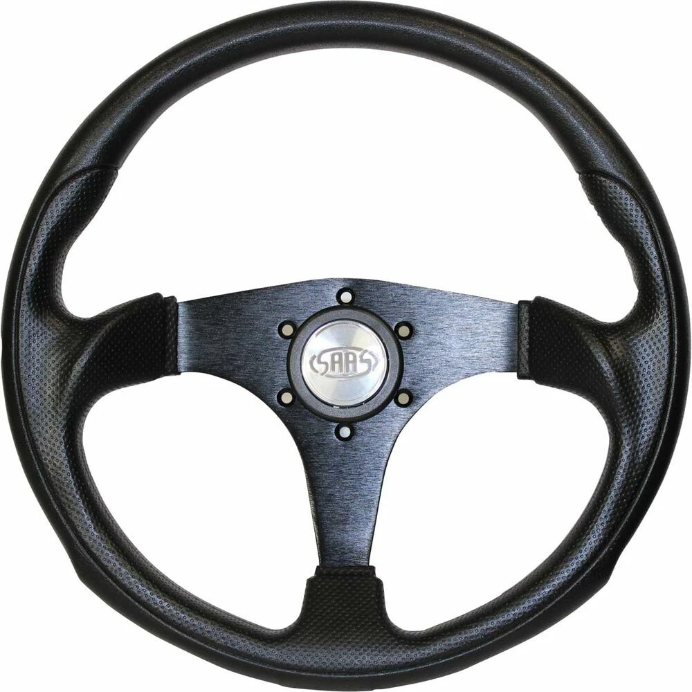 Promo 👏 SAAS Steering Wheel - Black 350mm Poly - Octane 🔥