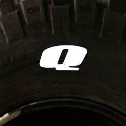 Coupon 🔔 Tire Stickers - Letter Q ✨