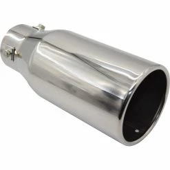New 🎁 Street Series Stainless Steel Exhaust Tip - Straight Cut Rolled Tip Suits 40mm To 52mm 🥰