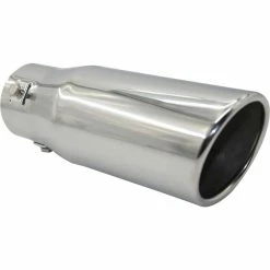 Coupon 🔔 Street Series Stainless Steel Exhaust Tip - Angle Cut Rolled Tip Suits 40mm To 52mm 🎉
