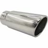 Hot Sale 😀 Street Series Stainless Steel Exhaust Tip - Angle Cut Rolled Tip Suits 52mm To 76mm 😍