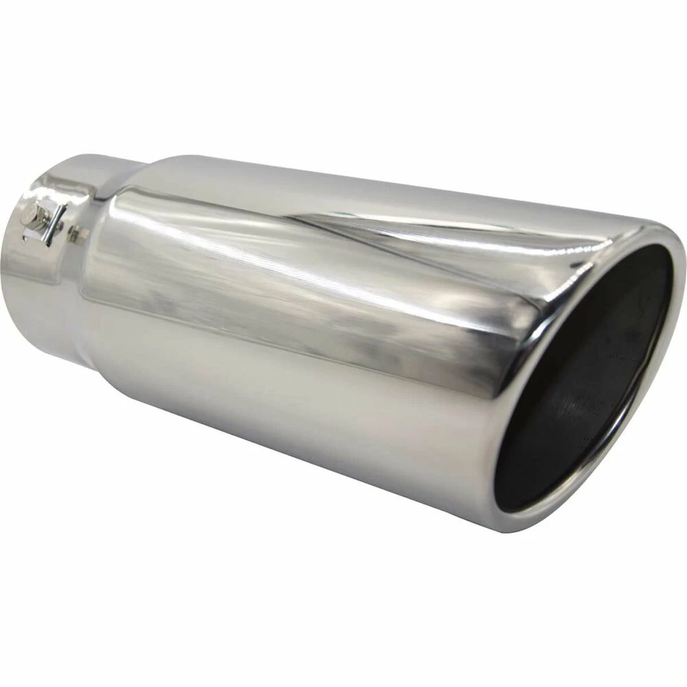 Hot Sale 😀 Street Series Stainless Steel Exhaust Tip - Angle Cut Rolled Tip Suits 52mm To 76mm 😍