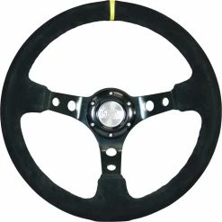 Flash Sale ❤️ SAAS Deep Dish Steering Wheel - 14 Inch, Suede, SWGT1 🎉