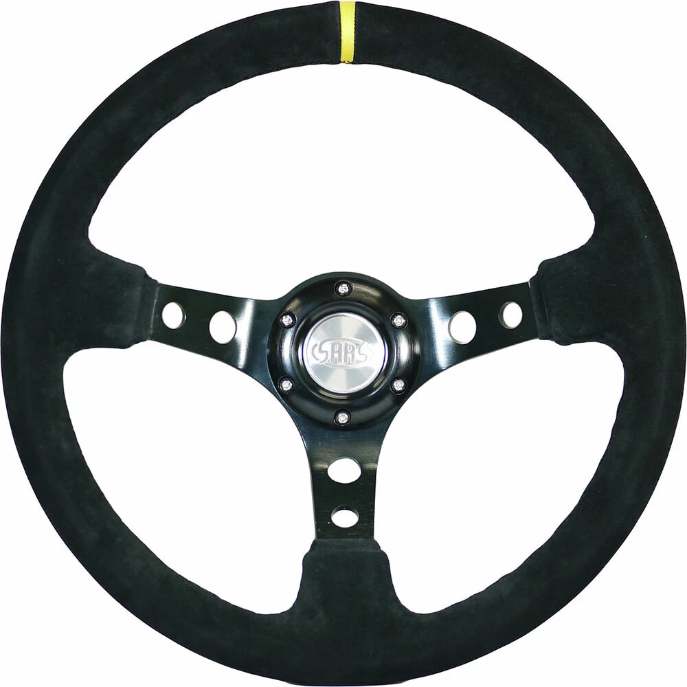 Flash Sale ❤️ SAAS Deep Dish Steering Wheel - 14 Inch, Suede, SWGT1 🎉