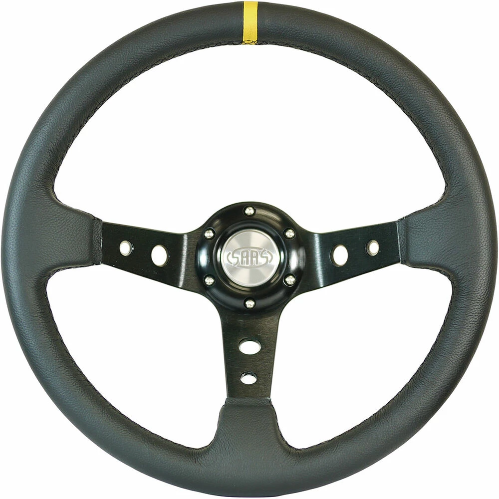 Buy 😀 SAAS Deep Dish Steering Wheel - 14 Inch, Leather, SWGT2 😉
