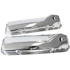 New 😉 Aeroflow Chrome Steel Valve Covers Ford 351C, AF1821-5051 😉
