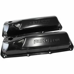 Promo ❤️ Aeroflow Black Steel Valve Covers Ford Cleveland, AF1822-5001 ⭐