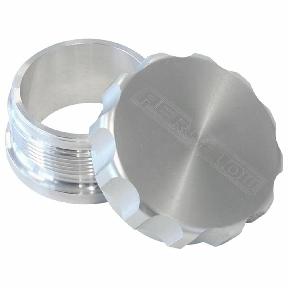 Hot Sale ✔️ Aeroflow 1-1/2" Billet Aluminium Weld-On Filler With Silver Cap, AF460-24S 🎁