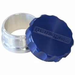 New 🥰 Aeroflow 2" Billet Aluminium Weld-On Filler With Blue Cap, AF460-32BL 🤩