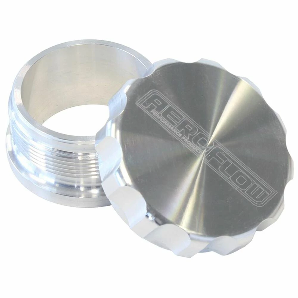 Discount ✔️ Aeroflow 2-1/2" Billet Aluminium Weld-On Filler With Raw Cap, AF460-40 🎁
