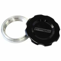 Cheap 🎁 Aeroflow Low Profile Billet Aluminium Filler Cap & Bung, AF465-40BLK ⌛