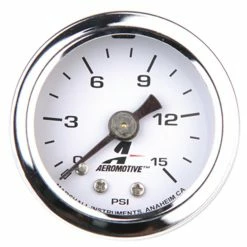 Discount ❤️ Aeromotive 0-15 Psi Liquid Gauge Fuel Pressure ✔️