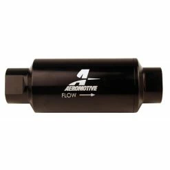 Cheapest ⭐ AEROMOTIVE Blk Inline Filter -10 Orb Port 10 Micron Marine Blk 2" Od 🔔