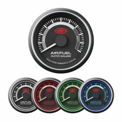 Best Sale 👏 SAAS Muscle Series Air/Fuel Ratio Gauge - 52MM, Black SG-AF52B ⌛